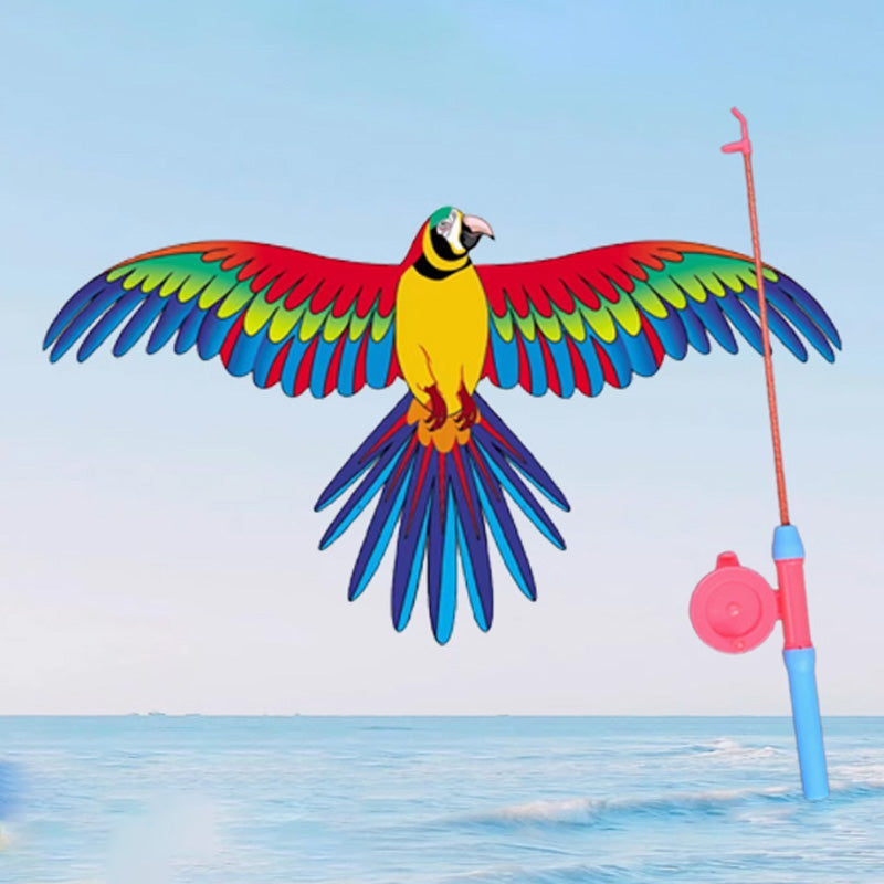 Children's Kite Featuring Fishing Rod Design