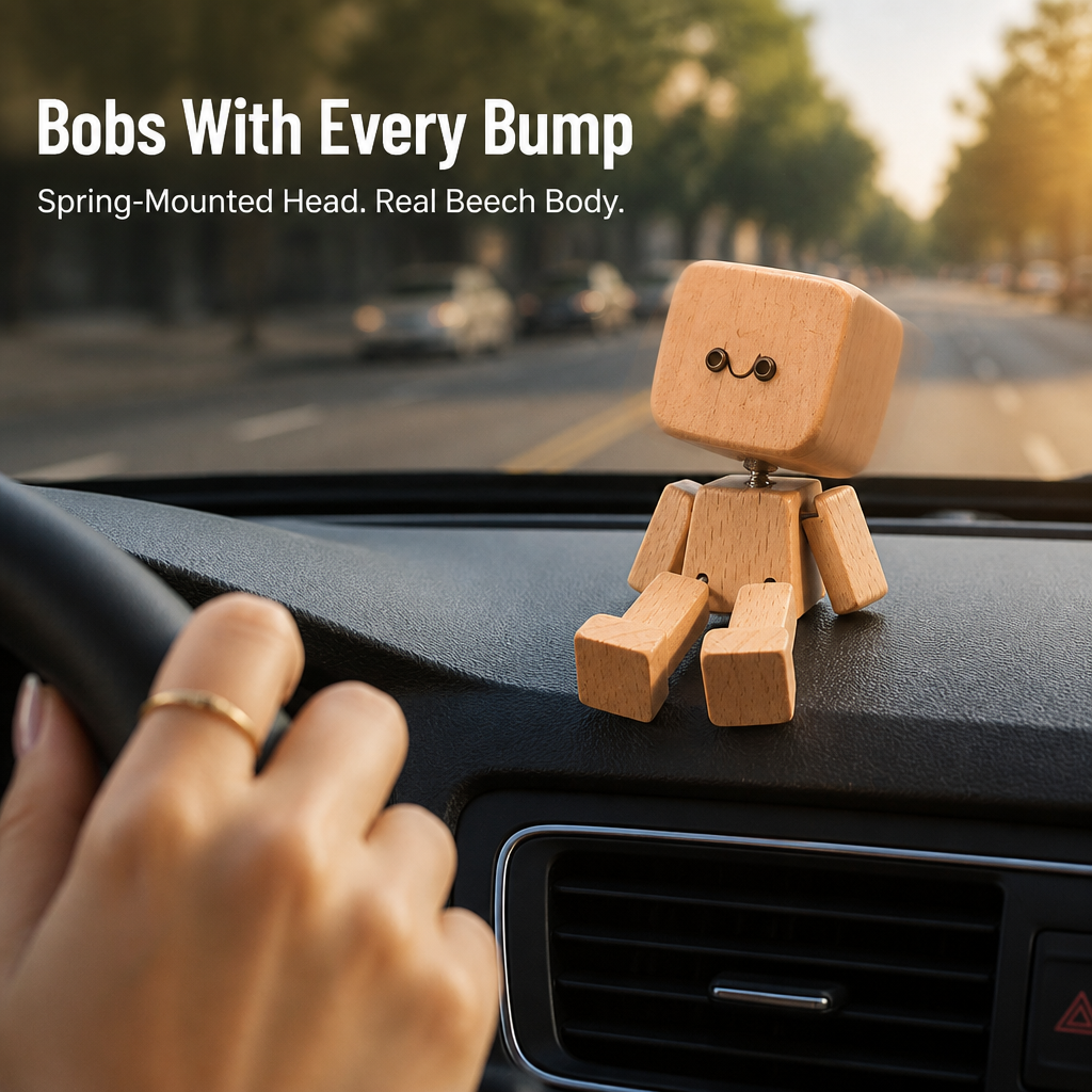 SwayBuddie™ — Animate Your Dashboard with 12 Interchangeable Magnetic Faces