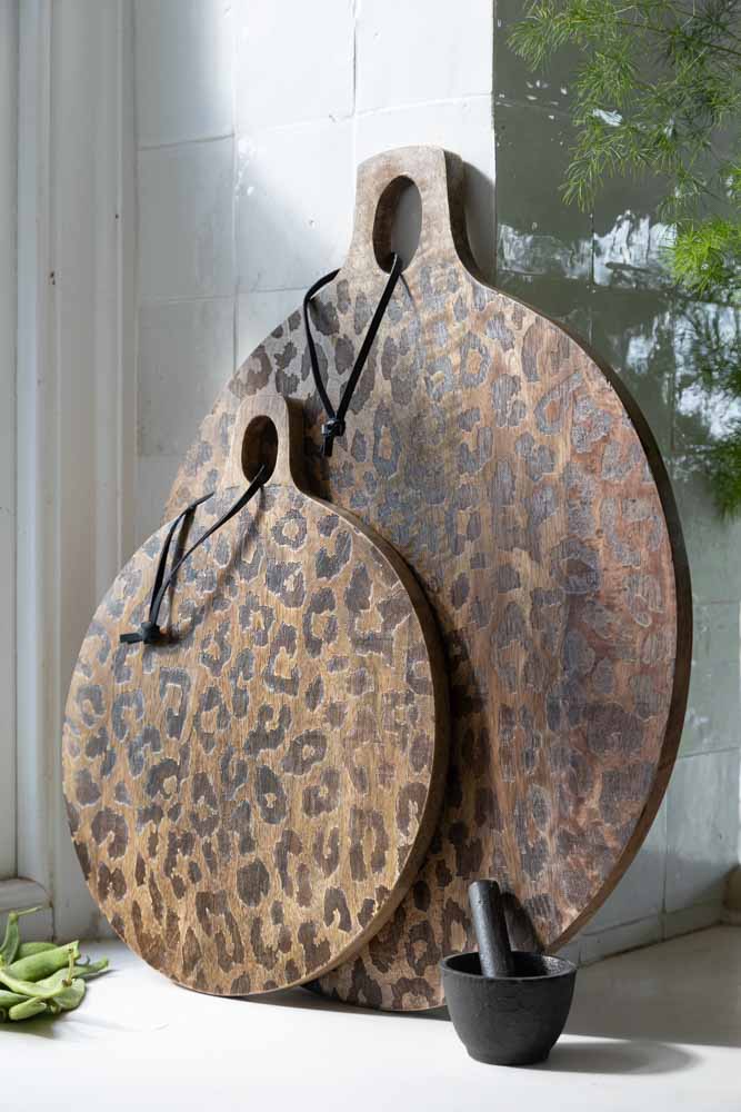 Scandinavian Style Wooden Serving Board Set - Round & Square Sapele