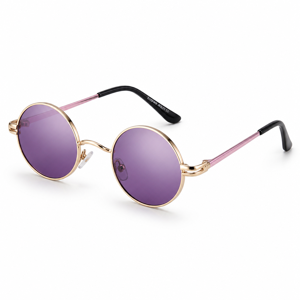 Polarized & UV-Blocking Retro Round Sunglasses
