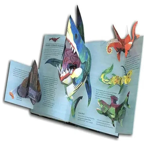 Hardcover 3D Dinosaur Book Featuring Sea Creatures and Learning Facts