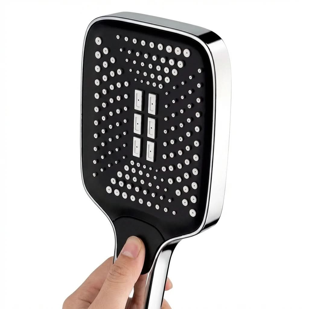 3-Function High Pressure Shower Head for Rainfall Experience