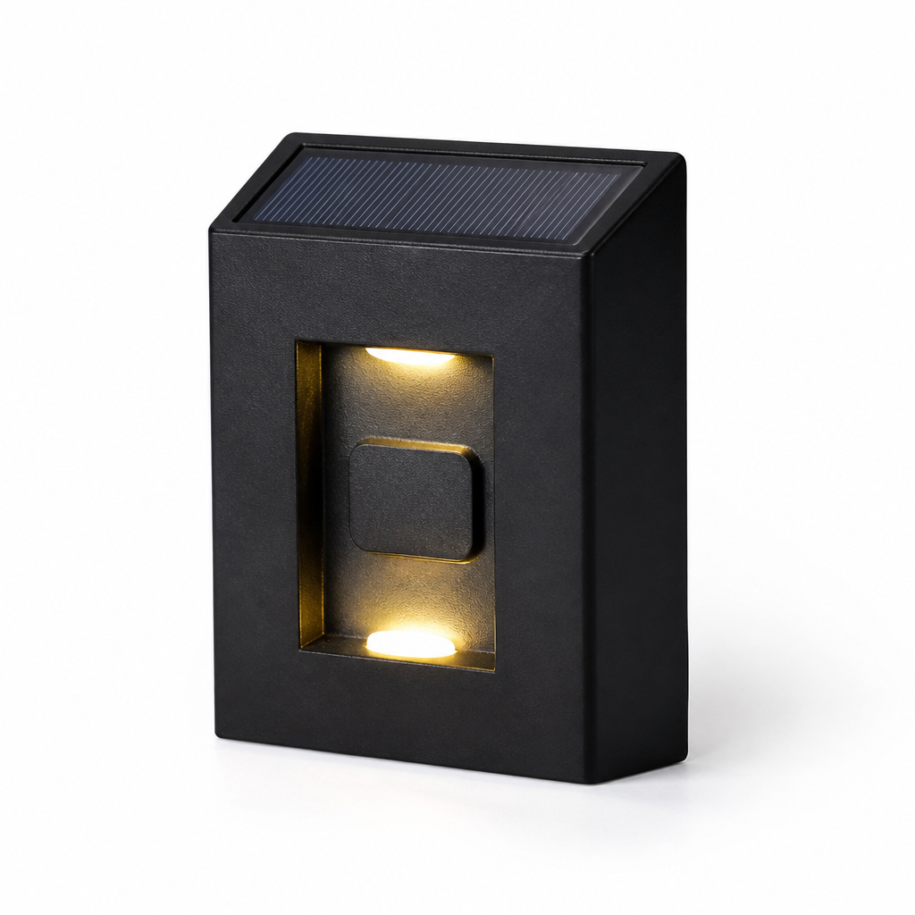 Solar Dusk-to-Dawn LED Wall Light (IP65 Weather-Resistant)