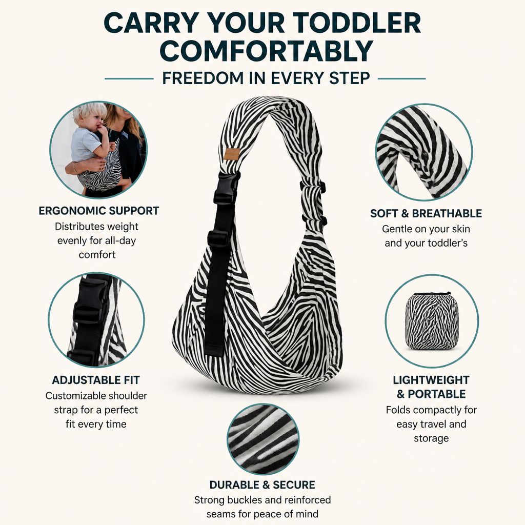 VestaEase™ — Carry Your Toddler Comfortably, Freedom in Every Step