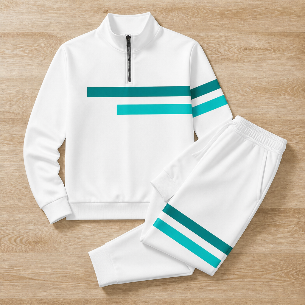 VeroStride™ Half-Zip Tracksuit Set — Command Attention with Every Move in Unmatched Comfort and Style