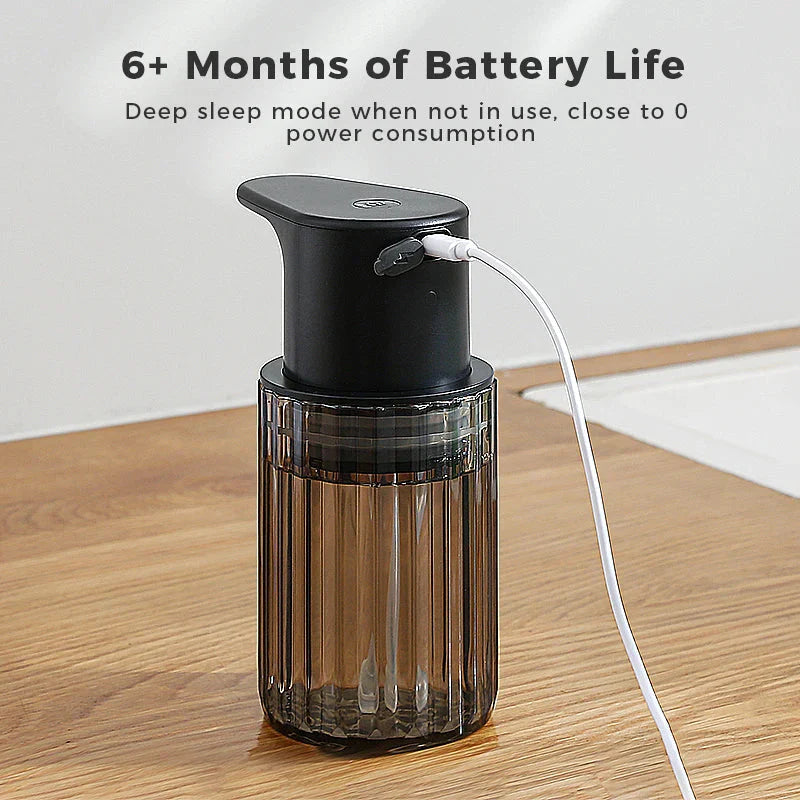 Automatic Soap Dispenser | Touch-Free Sensor Release | Rechargeable and Refillable | HygiaFlow