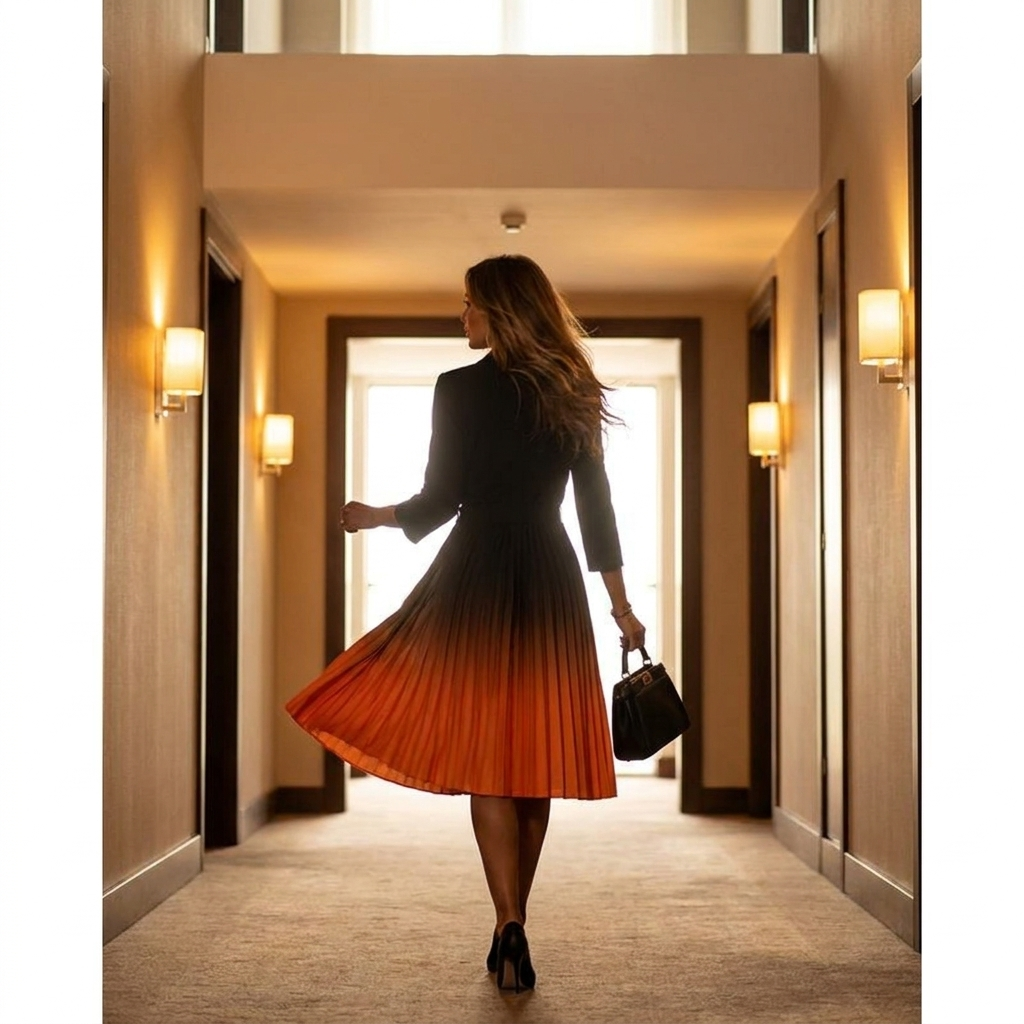 RadianceWave™ — One Dress Worn From Boardroom Meeting to Rooftop Dinner