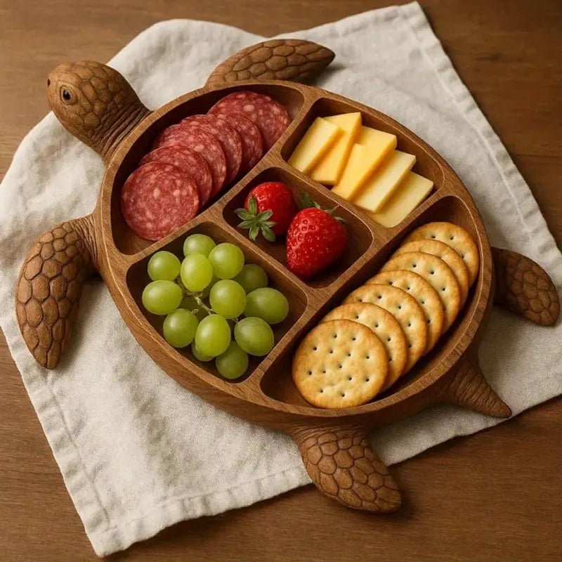 Snack Tray | Solid Wood Platter | Animal Motif | NaturKueche