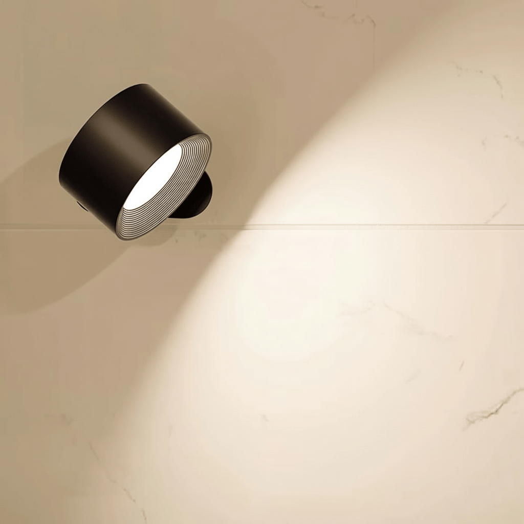 Rechargeable LED Wall Lamp featuring a Flexible Head