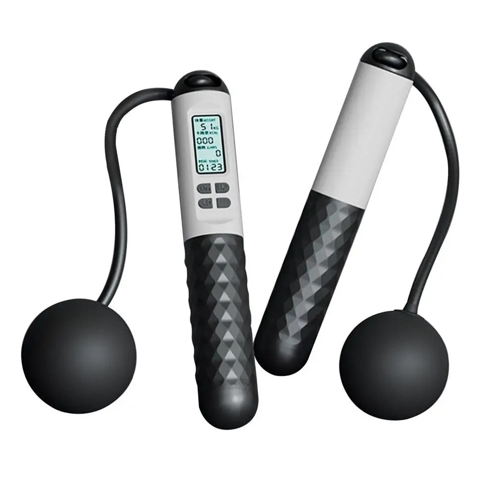 Weighted Jump Rope Without Ropes for Indoor Home Gym Fitness Tracking