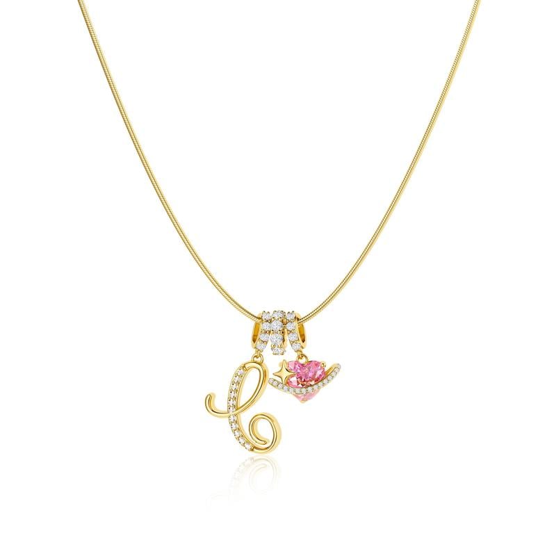 LuminaCharm™ 3-Layer Initial Pendant Necklace — Carry Your Unique Story with Effortless Glam and Confidence