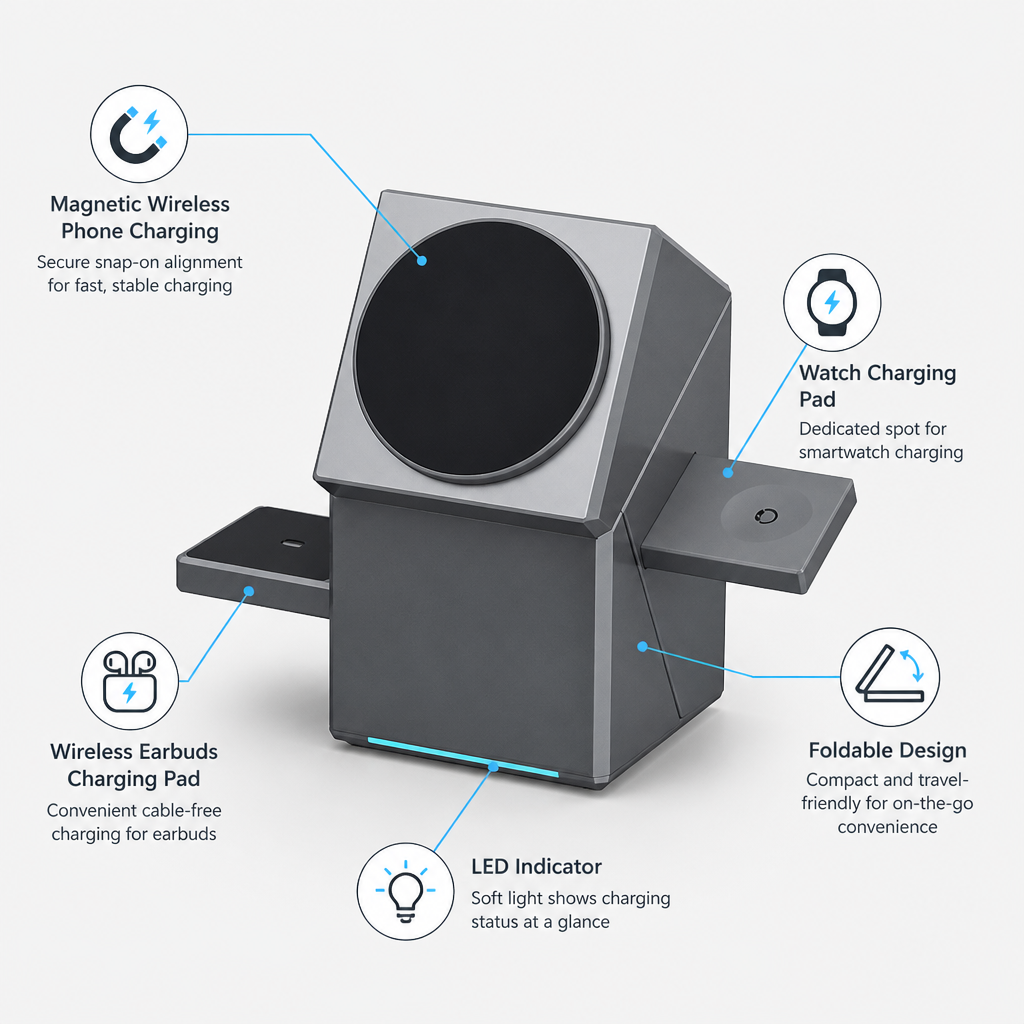 Voltique™ — Power Every Device Instantly with Zero Clutter and Total Freedom