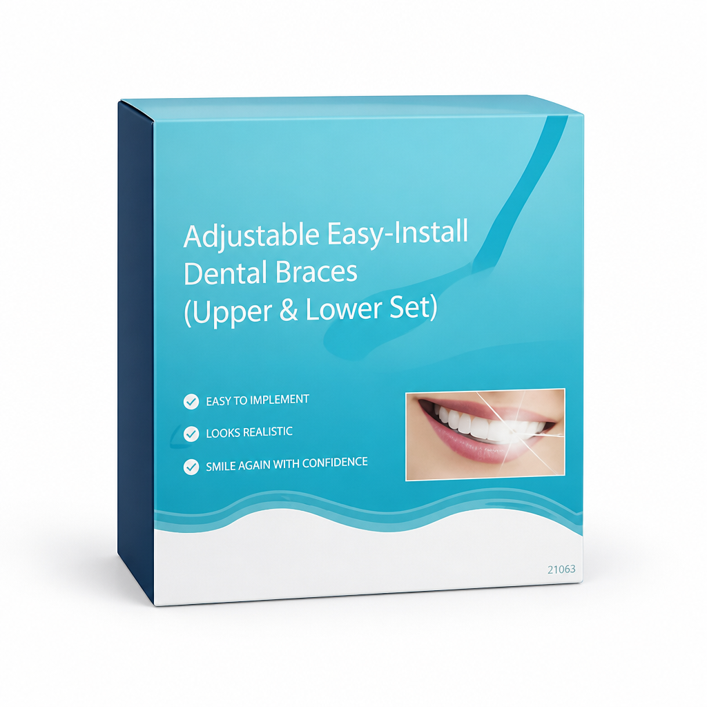 Adjustable Easy-Install Dental Braces (Upper & Lower Set)