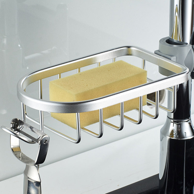 Rustproof Shower Caddy for Soap and Shampoo – Wall-Mounted Aluminum Shelf in Silver or Black