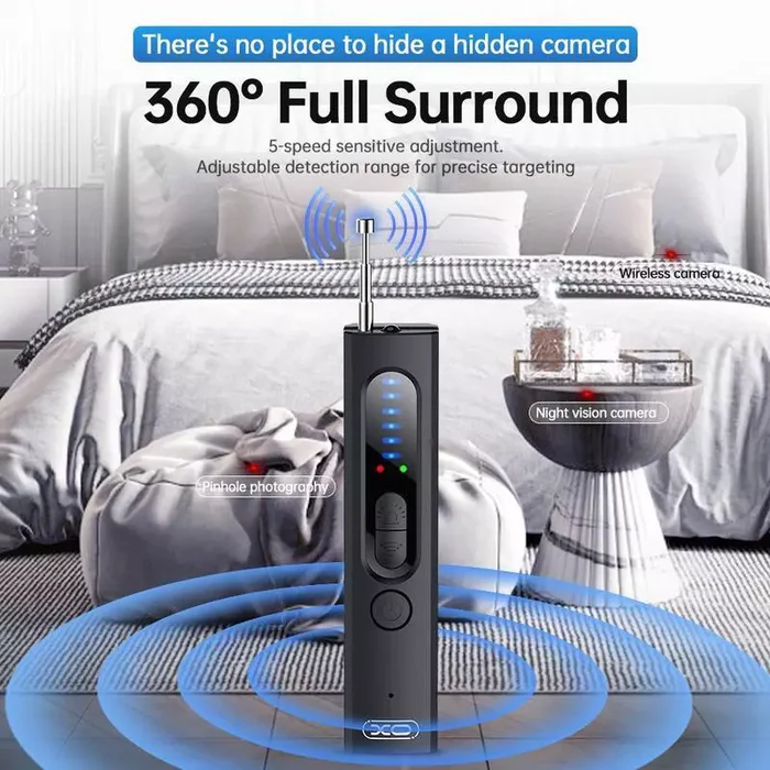 RF Signal Scanner for Hidden Camera and GPS Detection – Privacy Safeguard for Home, Hotel, and Travel