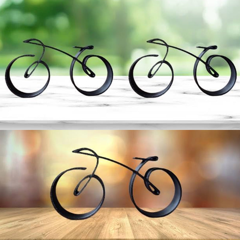 Iron Bicycle Figurine – Minimalist Home Decor