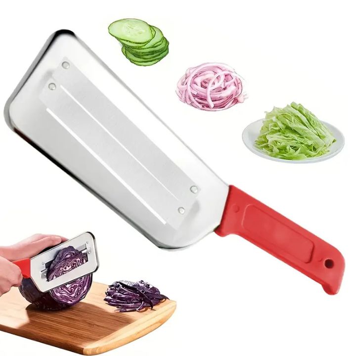Stainless Steel Vegetable Cutter – Dual Blades for Even Slicing