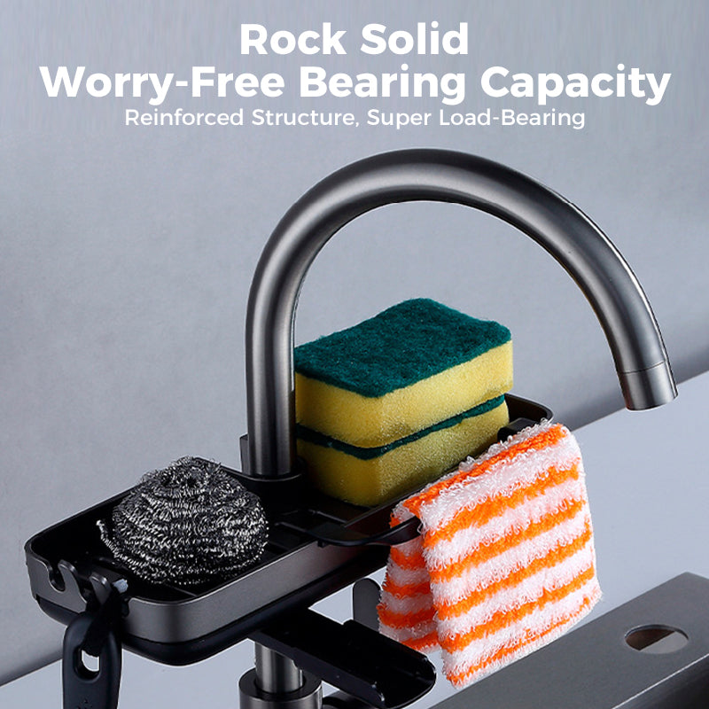 Sink Rack | Accelerates Sponge and Brush Drying | Clamp-On Mount | SinkSmart