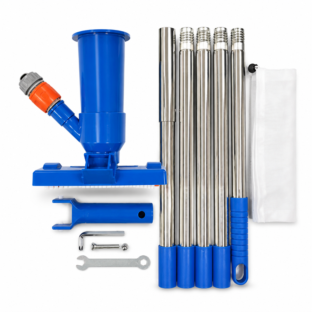 Corrosion-Resistant Telescopic Stainless Steel Pool Vacuum Kit