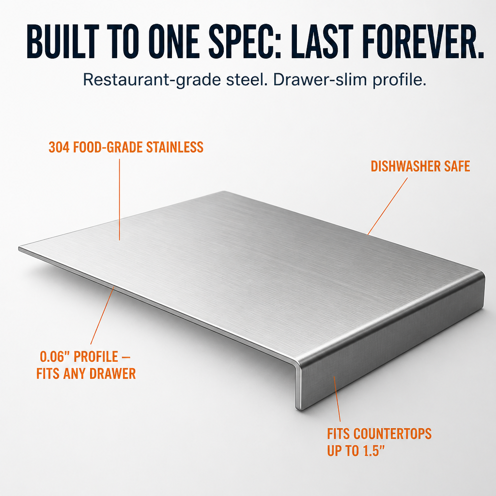 PureSteel™ — Attaches to Your Counter and Erases Bacteria in Seconds