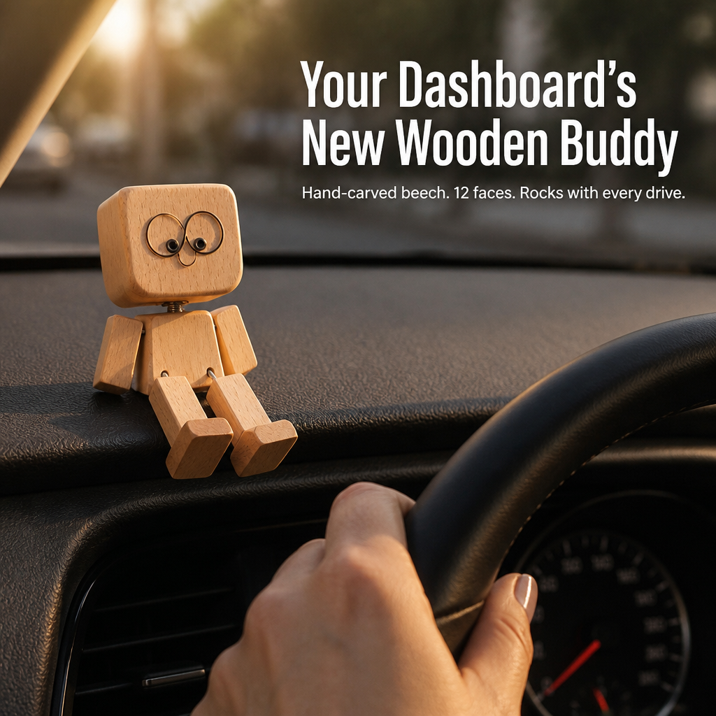 WoodMuse™ — Park a Handcrafted Wooden Pal That Sways With Every Ride