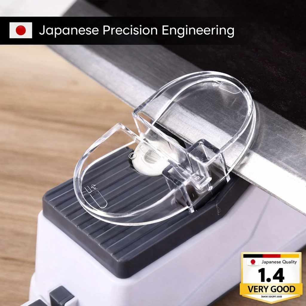 Knife Sharpener | Two-Stage Honing | Stable Guide Slots | Improved Cutting Efficiency