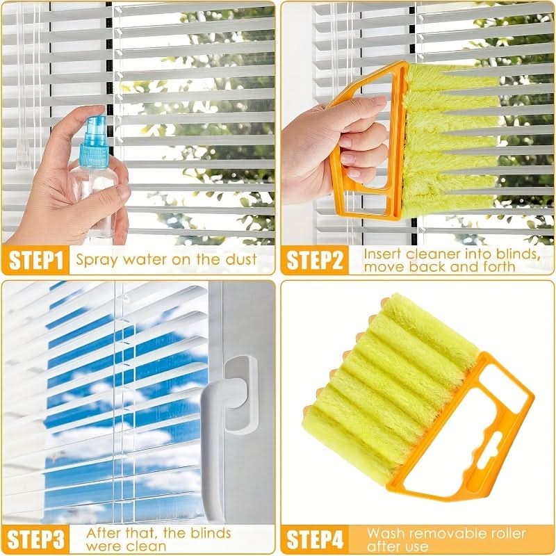 Washable Microfiber Brush for Cleaning Windows and Blinds