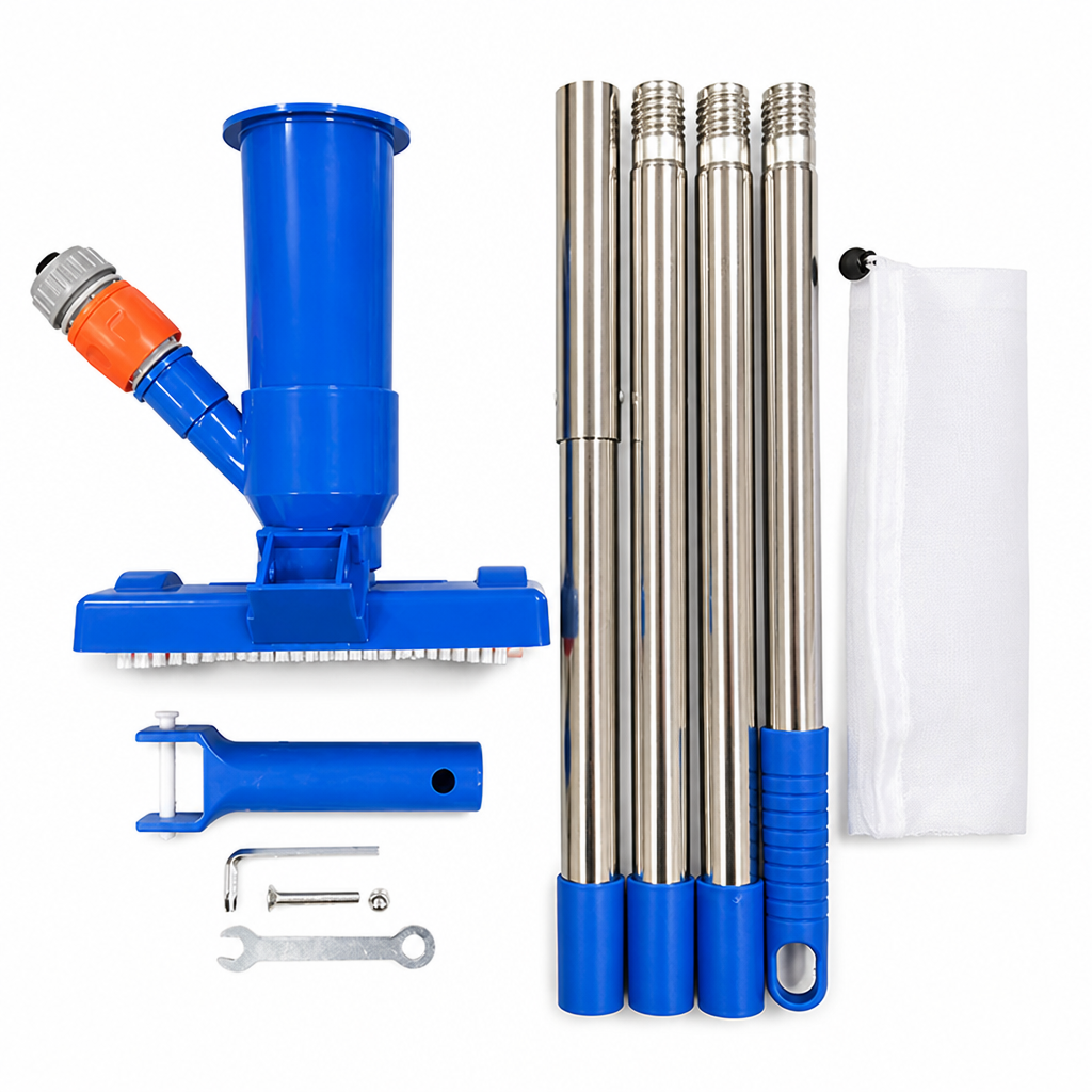Corrosion-Resistant Telescopic Stainless Steel Pool Vacuum Kit