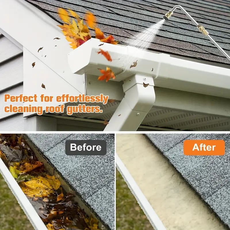 Extendable High-Pressure Washer Wand Kit – Cleaning Lance for Gutters, Roofs & Walls with Nozzles