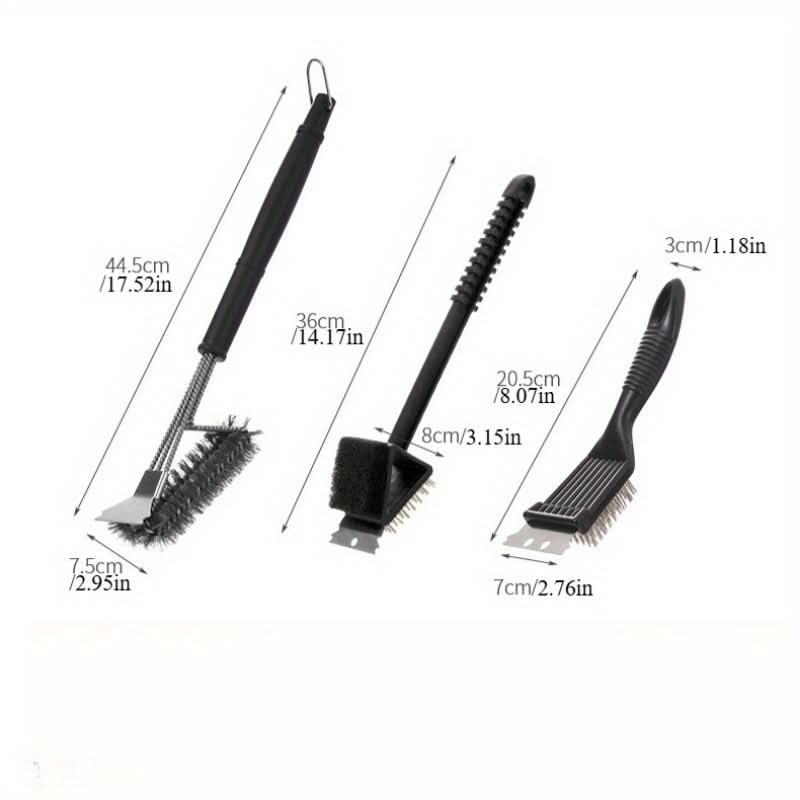 Heavy-Duty Grill Brush Set for Outdoor Cooking
