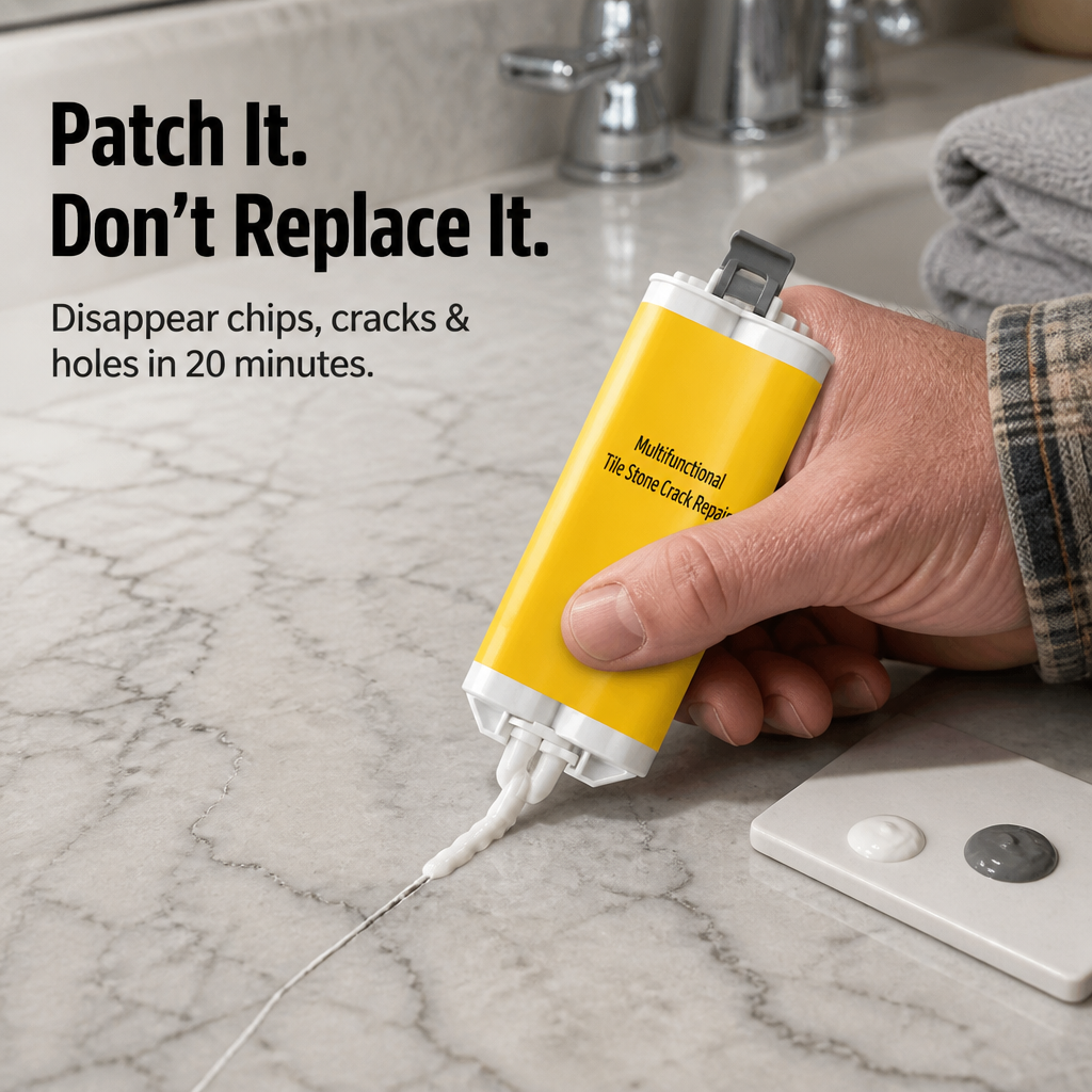 StoneMend™ — Repair Cracks, Chips & Holes in Tiles, Sinks & Stone