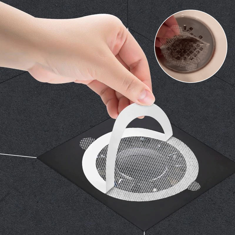 Hair Catcher Stickers for Shower Drains – Prevent Clogs in Bathroom & Kitchen