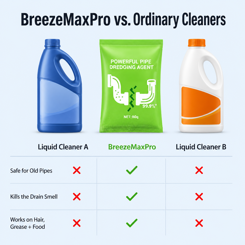BreezeMaxPro™ — Break Down Tough Drain Clogs and Eliminate Foul Odors