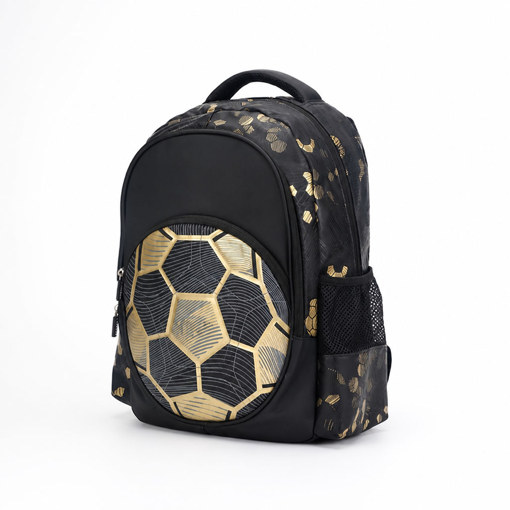 Thick Durable Football-Print Sports Backpack