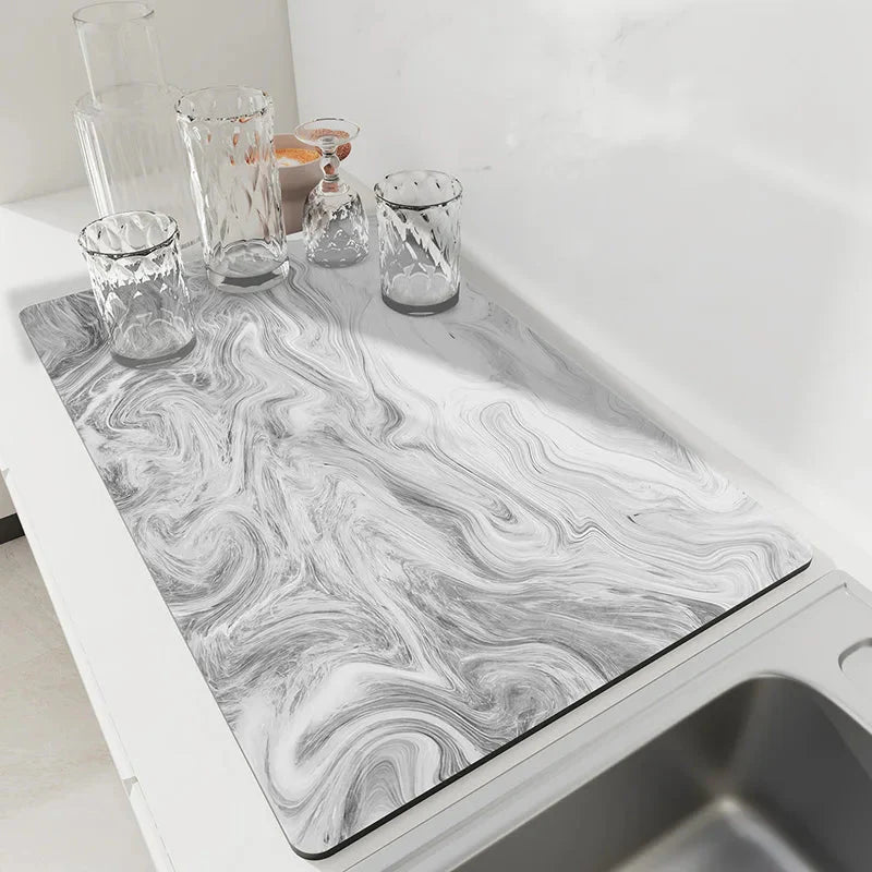 Moisture-Absorbing Diatomite Drip Mat – Quick Drying