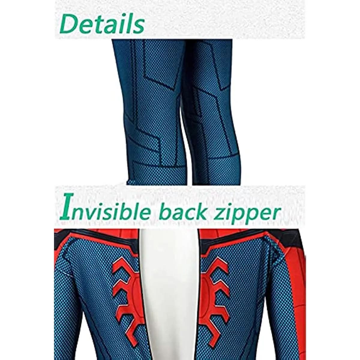 Full-Body Superhero Outfit with Removable Mask for All Ages
