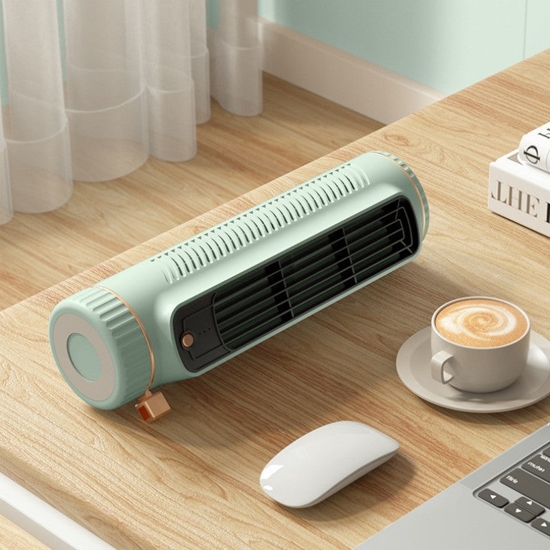 Compact Rechargeable Cooling Fan – Quiet 3-Speed Personal Desktop Fan for Travel and Home