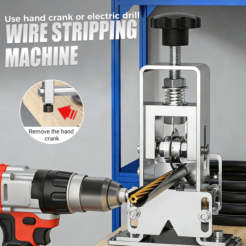 Stripper Tool | Clean Cut | Manual Crank or Drill Operation