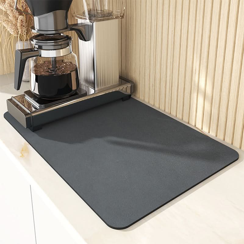 Quick-Drying Diatomaceous Kitchen Mat | Keeps Countertop Dry | Drip Mat