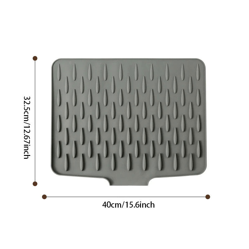 Drying Mat | Quick Drying Without Puddles | Sloped, Heat Resistant