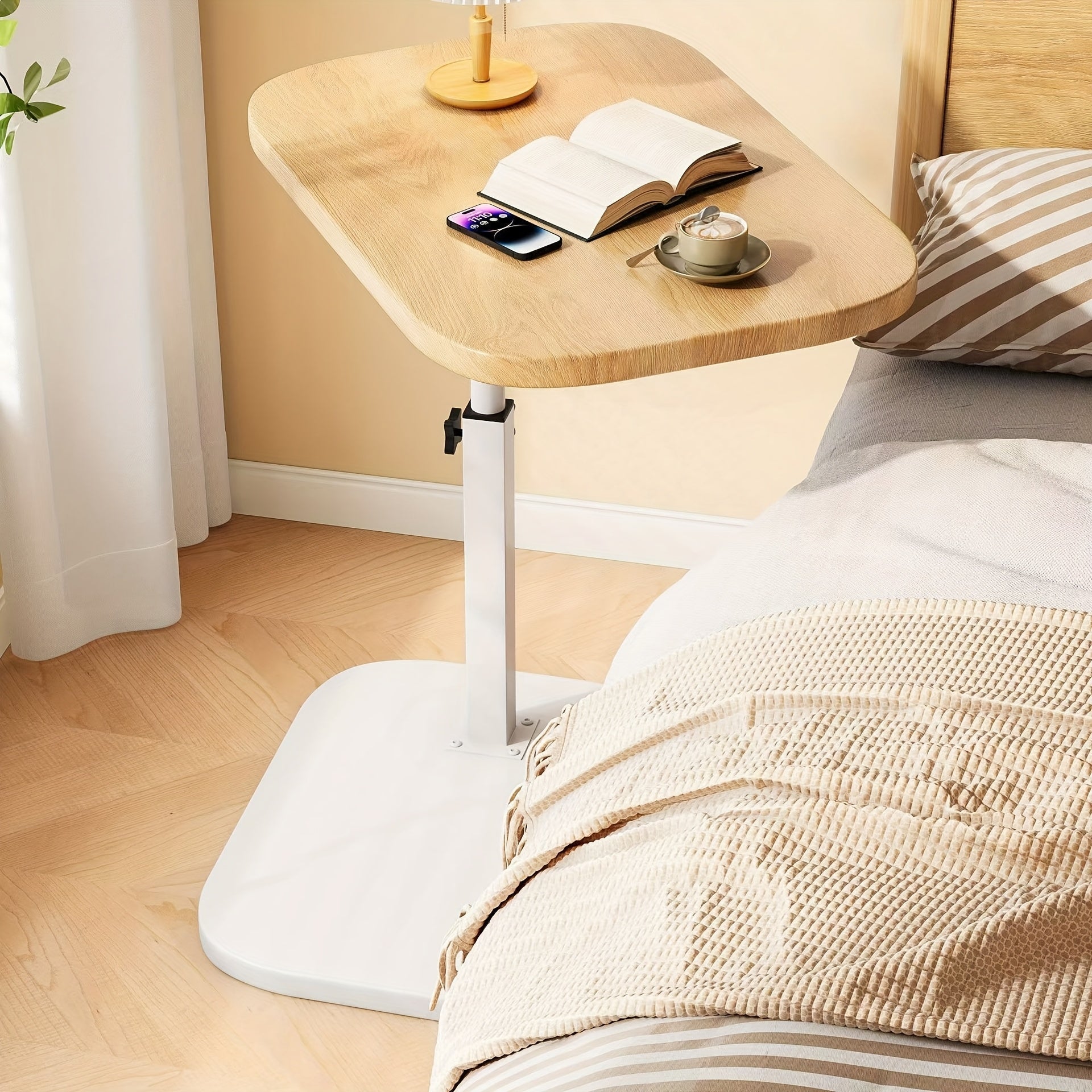 Versatile Height-Adjustable Side Table for Living Spaces