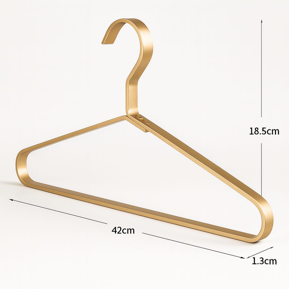 Space-Saving Metal Hangers – Non-Slip Slim Alloy Hangers for Coats, Dresses & Suits