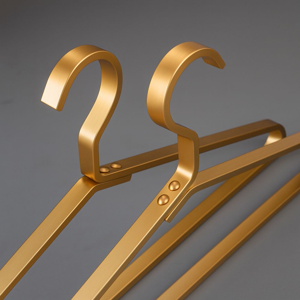 Space-Saving Metal Hangers – Non-Slip Slim Alloy Hangers for Coats, Dresses & Suits
