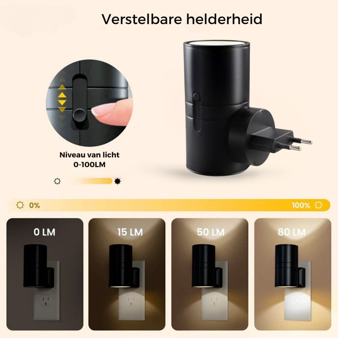 Sophisticated Plug-In Wall Lamp with Dimmable Sensor for Any Room