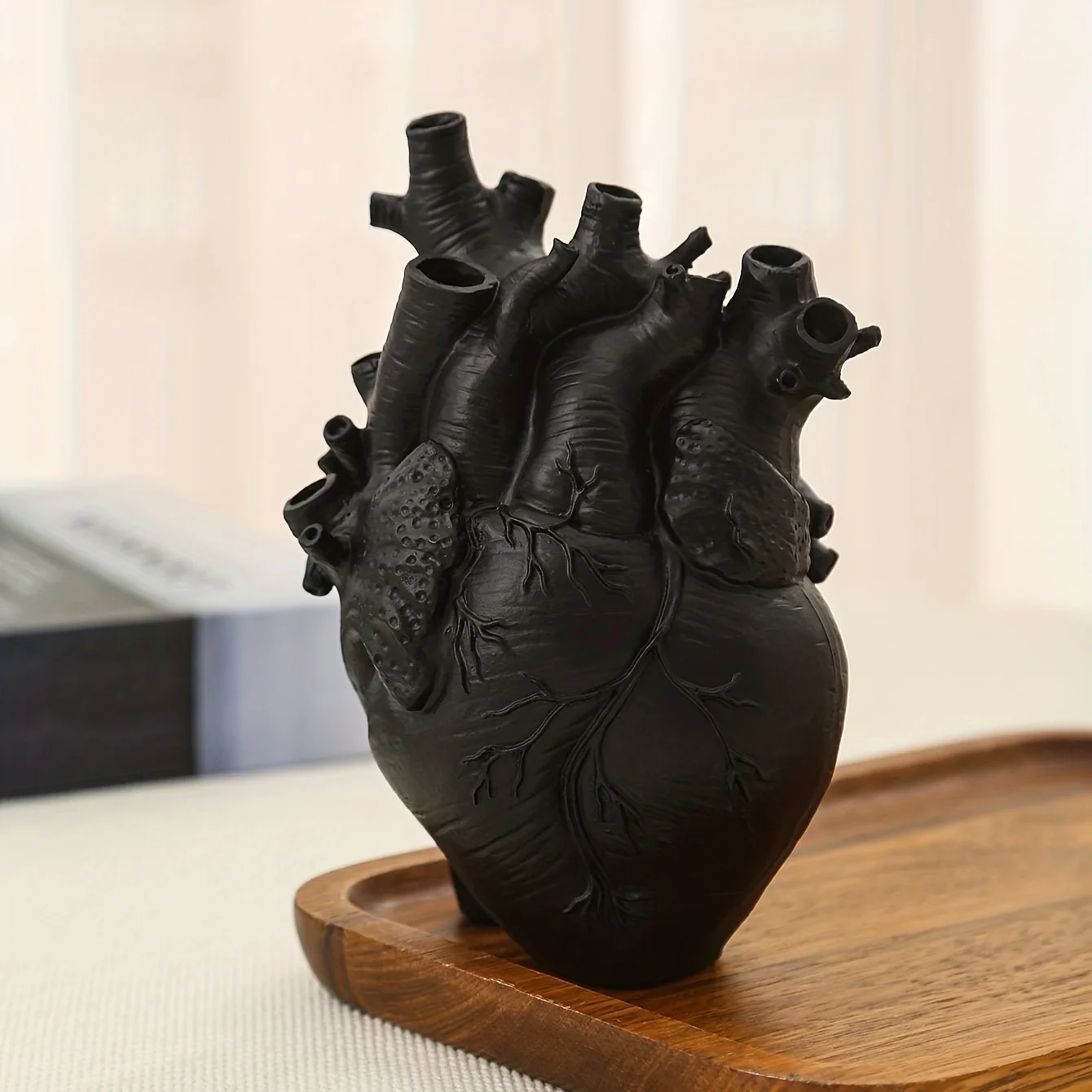 Heart-Shaped Artistic Vase for Floral Arrangements
