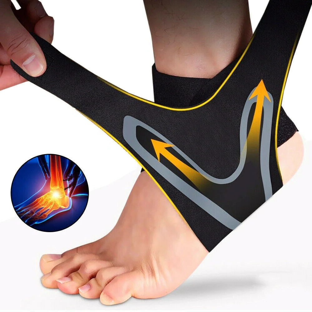 Adjustable Compression Sleeve for Ankle Support and Pain Relief