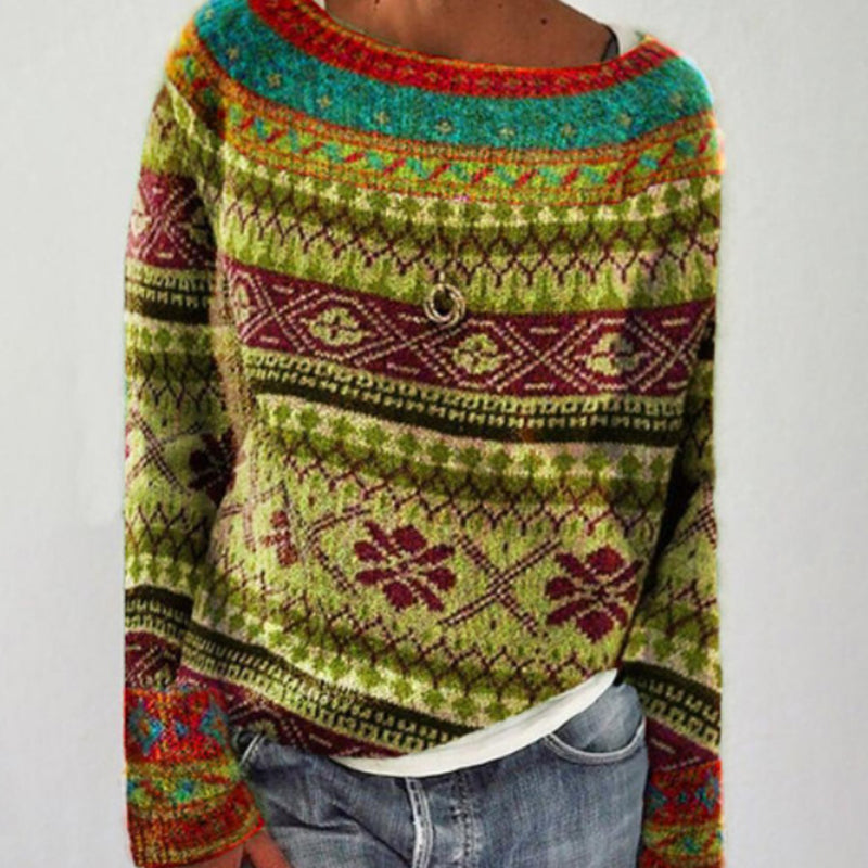 Vintage Knit Sweater for Winter