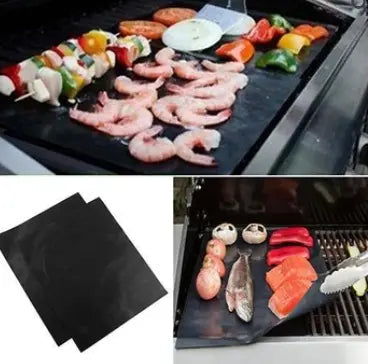 Non-Stick Grill Mat for Clean Cooking | Ideal for Meat, Fish, and Vegetables