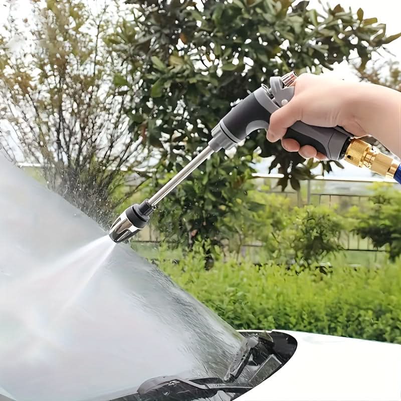High-Pressure Garden Hose Nozzle Sprayer with Foam Cannon and Comfort Grip