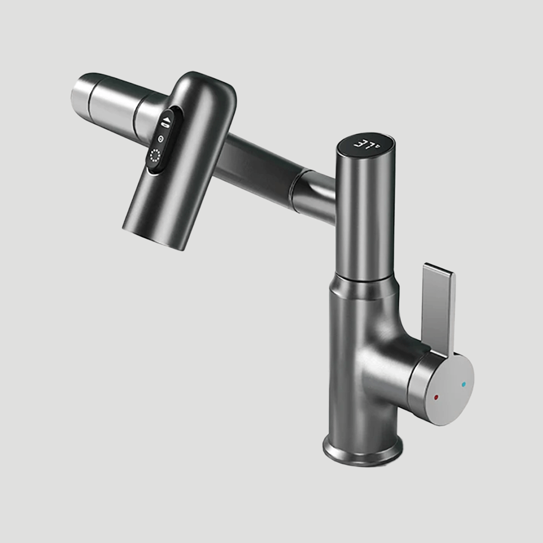 Versatile Kitchen Faucet with 360° Rotation and Smart Features